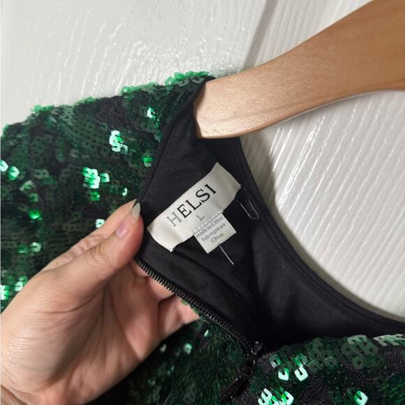 Helsi Coco Mini Dress in Emerald L - Picture 7 of 7